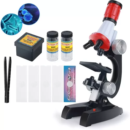 Microscopio Para Niños Galileo Con Luz Mp-a450 Edu Full Color Gris