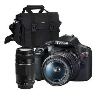 Câmera Canon T7 + Lentes Ef 75-300mm E 18-55mm + Bolsa