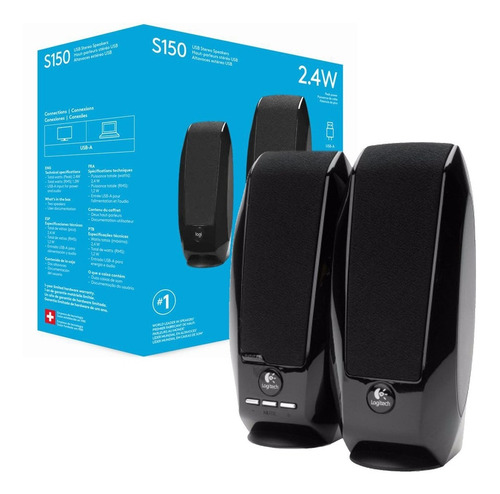 Imagen 2 de 7 de Parlantes Logitech S150 Sonido Stereo Usb Para Pc Escritorio