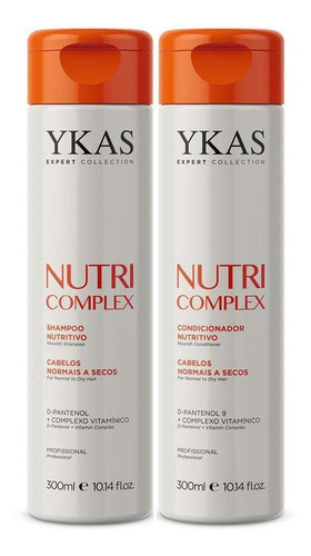 Kit Shampoo E Condicionador Ykas Nutri Complex 300ml