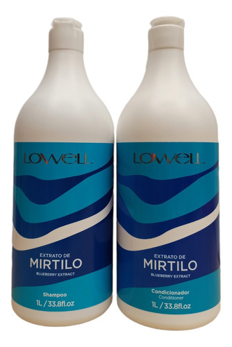Kit Lowell Extrato De Mirtilo Shampoo E Condicionador
