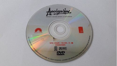 Dvd Original Apocalypse Now(sin Caratula) Sin Subtitulo 