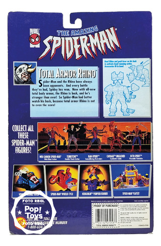 Toy Biz - 1996 - The Amazing Spider-man - Total Armor Rhino
