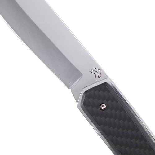 Canivete Navalha Em Inox E Cabo De Carbono Hollow Grind Cimo