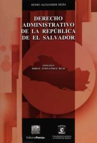 Derecho Administrativo De La Republica De El Salvador Mejía
