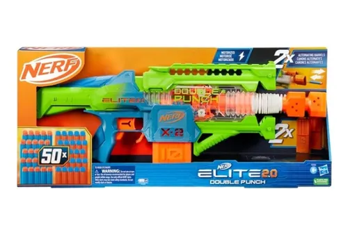 F6363 Nerf Elite 2.0 Lanzador Motorizado Double Punch Cuotas