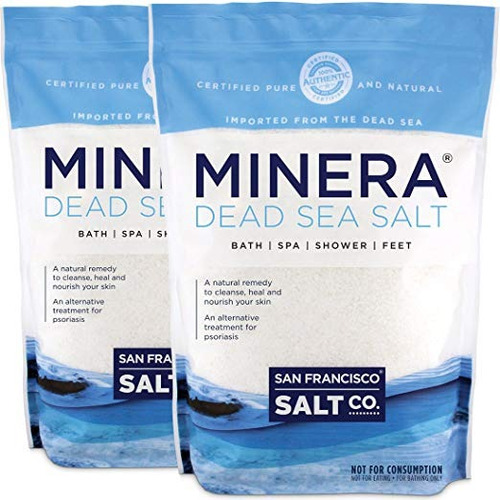 Minera Grano Fino Puro Sal Del Mar Muerto, A 10 Lb (2 Pack -