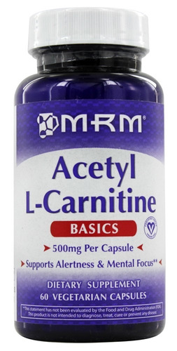 Mrm Acetyl L-carnitine 500 Mg. 60 Capsulas Vegetarianas