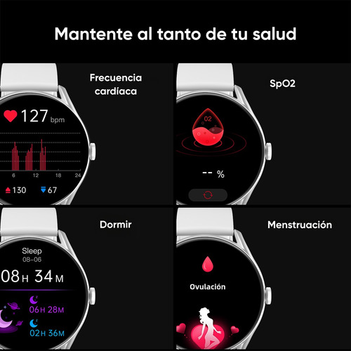 Smartwatch Qcy Watch Gt - Negro