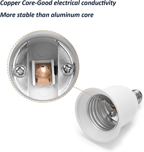 Adaptador Jackyled Para Base De Bombilla E12 A E26 E27