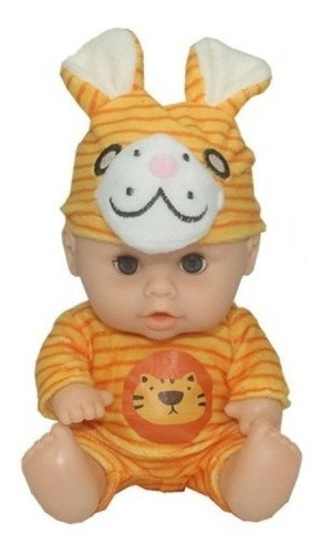 Muñeco Little Baby Doll Bebe Con Disfraz Animales Y Sonido 