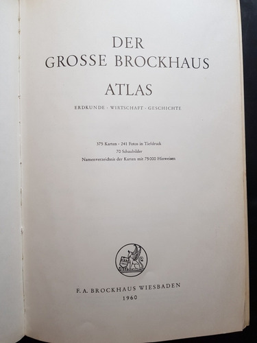Der Grosse Brockhaus Atlas. 50n 755