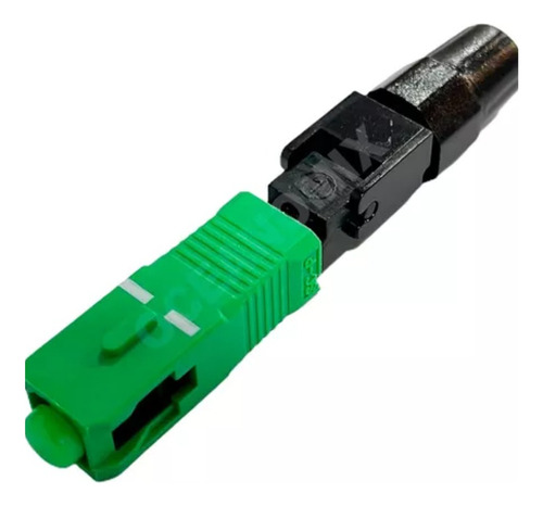 100 Pçs Conector Fast Rápido Ftth Sc Apc Verde Reutilizável