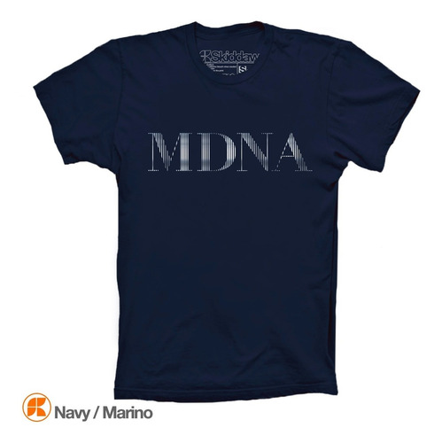 Madonna Playeras Mdna Silver Logo