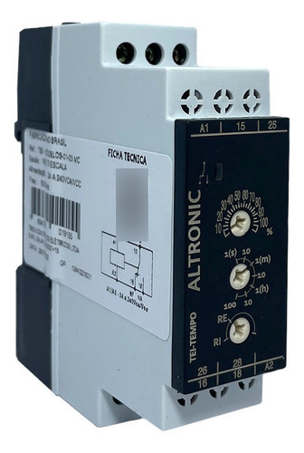 Rele Tempo Mutiescala Tei-mod-01-03 Mc 24 A 240vca/vcc