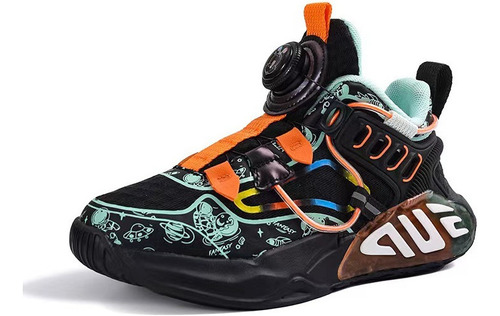 2023 Zapatillas De Baloncesto  Botón Giratorio  Niños