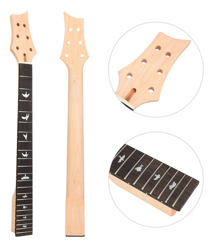 Mástil De Guitarra, 22 Trastes, Madera Maciza, Mad Scale