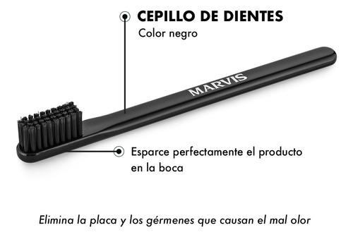 Pasta Dental Marvis Combo Dentífrico+cepillo+enjuague Bucal