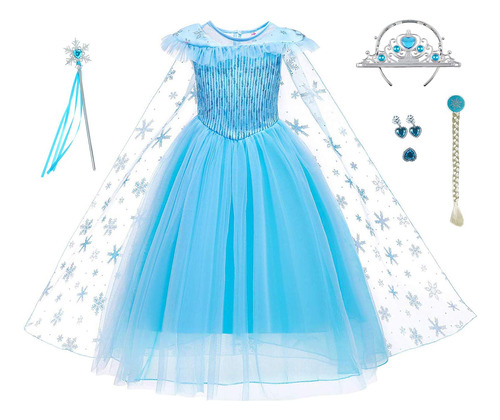 Itvti Little Girl Princess Dress Halloween Carnival Disfraz 