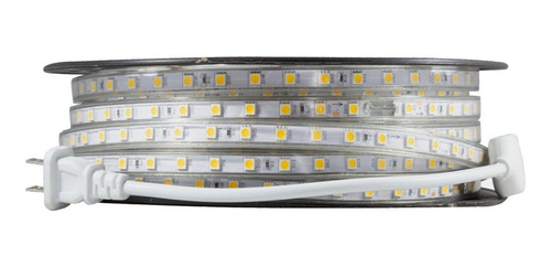 Manguera Led 25 Mts 5050 Exterior Luz Calida 110v C/clavija Luz Blanco Cálido