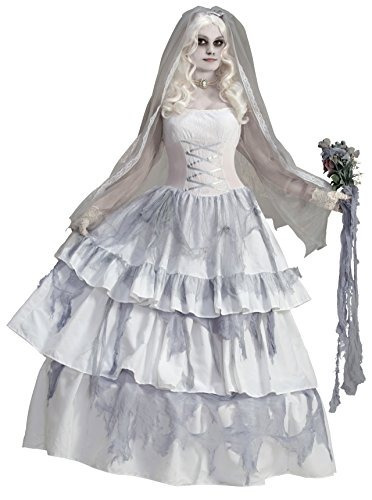 Disfraz De Novia Fantasma Para Mujer Talla: Única Halloween