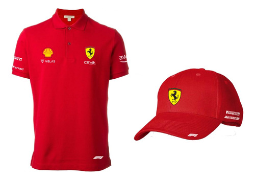 Ferrari F1 Combo  Polo Y  Gorra
