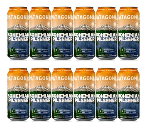 Cerveza Patagonia Bohemian Lata 473ml Pack X12 Fullescabio