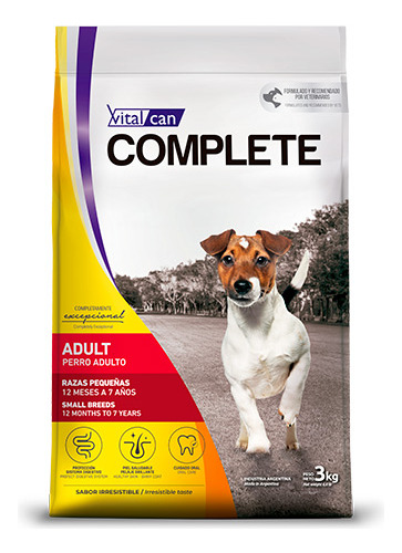 Vitalcan Complete Perro Adulto Raza Pequeña X 3 Kg