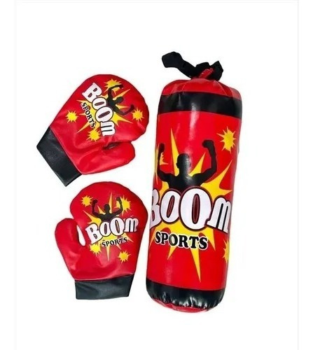 Kit Boxeo Para Niños Saco + Guantes Pushing Ball Saco Box