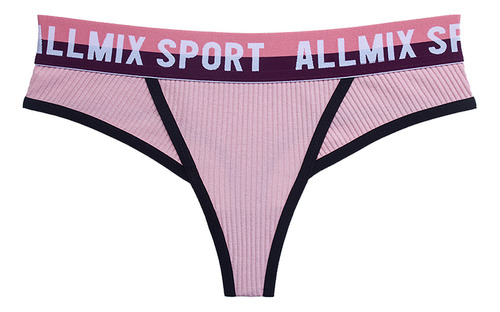 Bragas Deportivas A Rayas Para Mujer, Cómodas, Cintura Baja,
