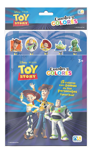 Toy Story Libro para Colorear y Cuentos con Colores Disney Set de Arte Actividades Infantiles Editorial Novelty Ediciones Tapa Blanda En Español