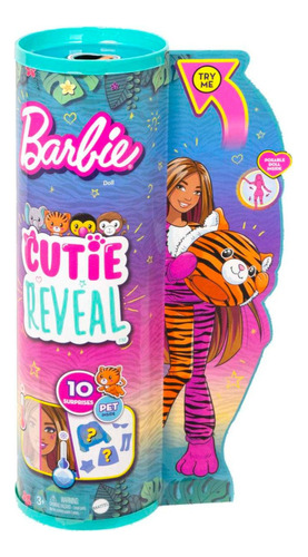 Muñeca Cutie Reveal Barbie Con Disfraz De Animal