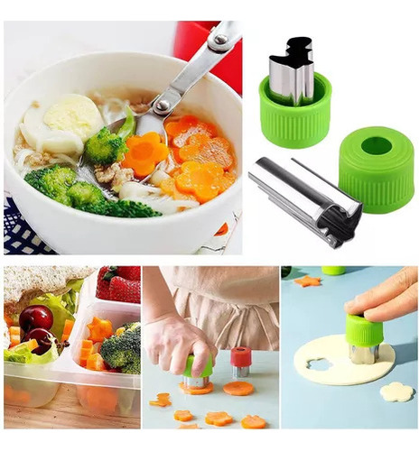 Molde Para Cortar Pan Para Niños, Corte De Frutas Y Tenedor