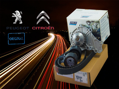 Kit Distribucion Original Peugeot 207 1.4 Hdi + Bomba De Agu