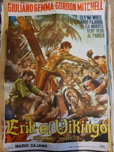 1 Afiche De Cine Original -erik El Vikingo 436