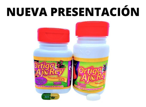 Imagen 4 de 9 de Ortiga Mas Ajo Rey Con Omega 3 6 9 Original (3 Cajas) Full