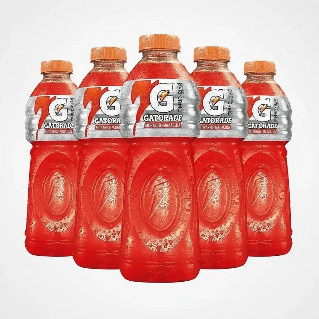 Kit Com 6 Isotônico Gatorade Sabor Morango E Maracujá 500ml