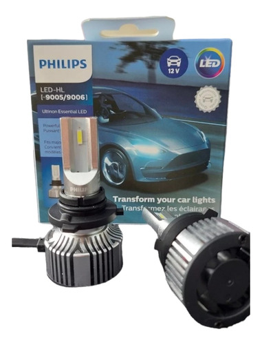 Focos Philips Led 9005 Hb3 Ultinon Essential 200% + Luz Lupa