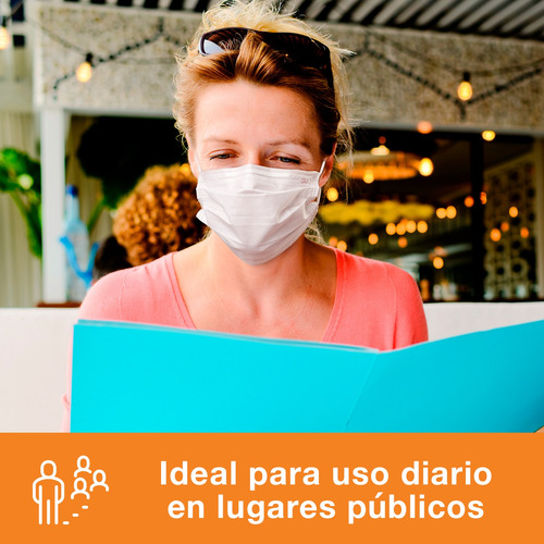Imagen 9 de 9 de Mascarilla Desechable 3m Nexcare X50 Unidades Talle Unico
