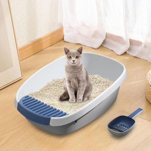 Imagen 6 de 6 de Caja Areneros Baño Sanitario Gatos Grande Pala Xl Sesami