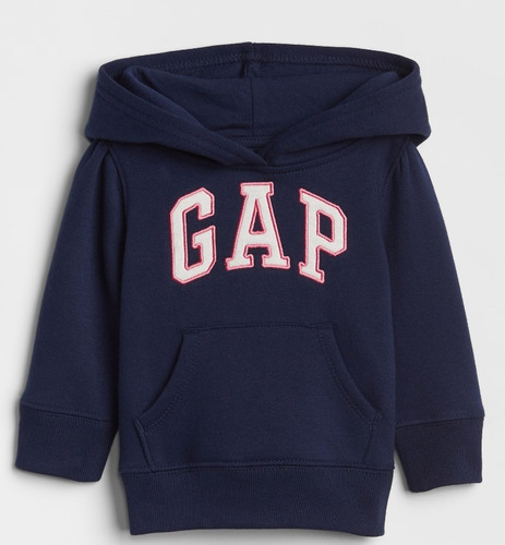 Sudadera Gap Niña Azul Logo Originales