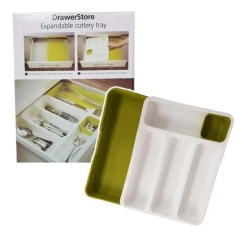 Imagen 5 de 5 de Organizador De Cubiertos Cuchillos Extensibles Ajustable