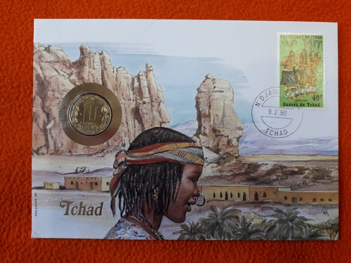 Blister Conmemorativo Moneda De Chad Año 1983 Sin Circular