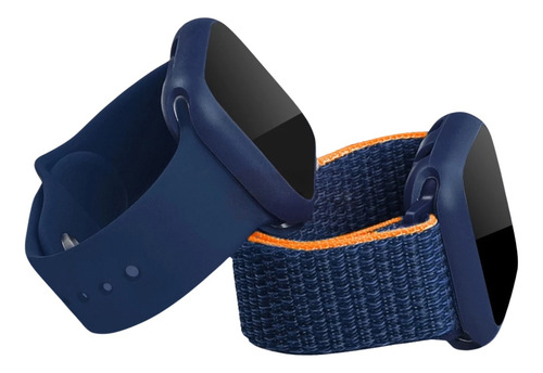 Kit 3 Piezas Para Apple Watch Correas Nylon + Case