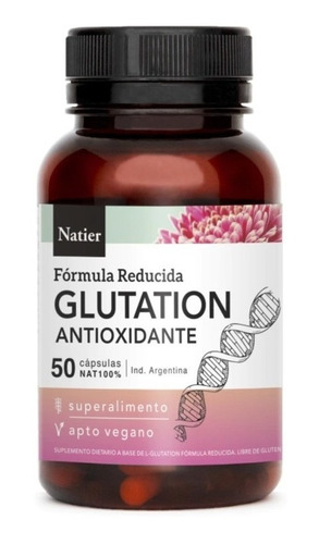 Glutation Natier X50 Capsulas Forma Reducida Antioxidante