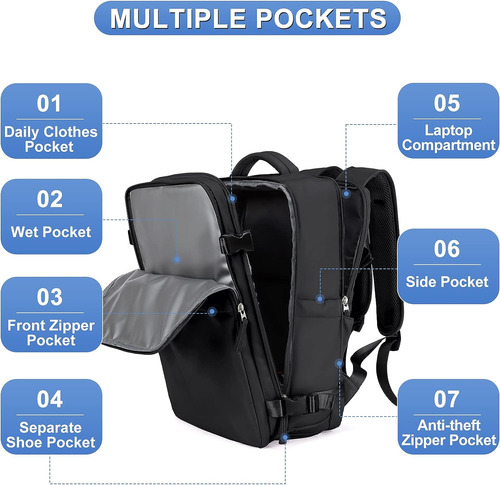 Coofay Travel Backpack For Women Airline Approved Carry O Af