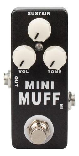 Fuzz Mini Muff Pedal De Efecto De Guitarra Eléctrica, Dist.