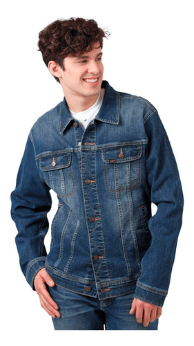 Chaqueta Denim Hombre Lee Slim Rider Mid Stone I 139518