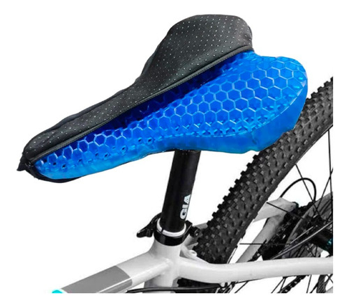 Funda Asiento Sillín Cobertor Cojín Gel Acolchado Bicicleta