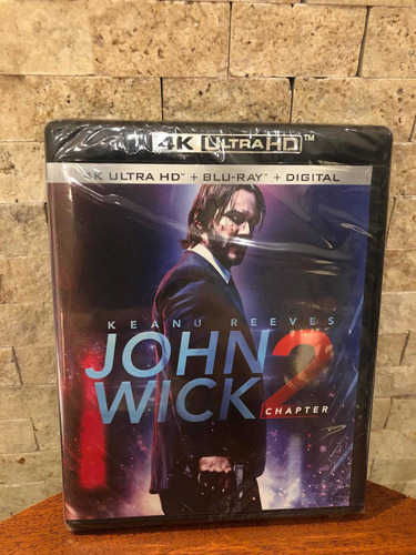 John Wick 2 En 4k + Bluray Original Nuevo Sellado